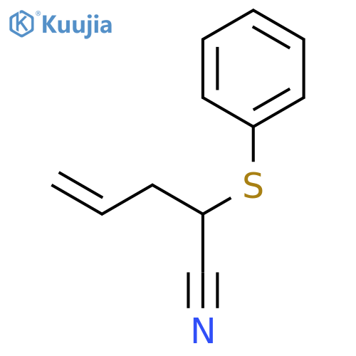 4-PENTENENITRILE, 2-(PHENYLTHIO)- structure