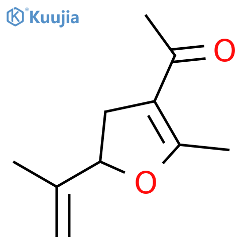 Ethanone, 1-[4,5-dihydro-2-methyl-5-(1-methylethenyl)-3-furanyl]- structure