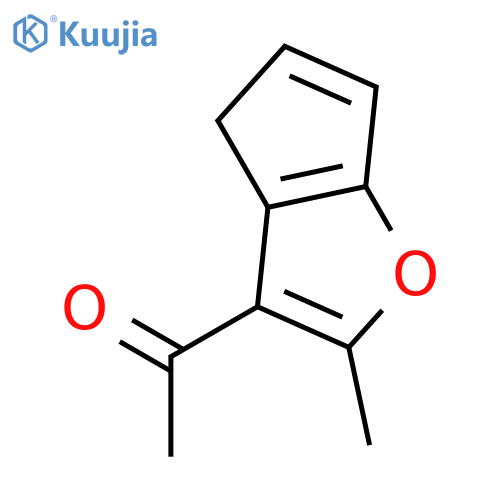 Ethanone,1-(2-methyl-4H-cyclopenta[b]furan-3-yl)- structure