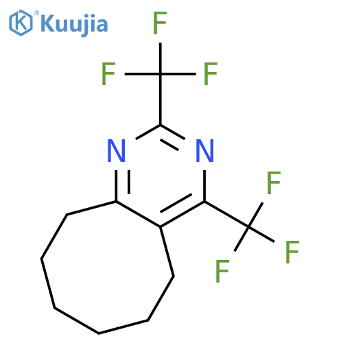 Cyclooctapyrimidine, 5,6,7,8,9,10-hexahydro-2,4-bis(trifluoromethyl)- structure