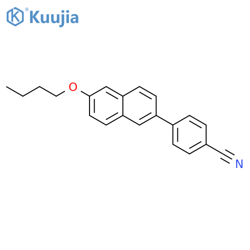 BENZONITRILE, 4-(6-BUTOXY-2-NAPHTHALENYL)- structure