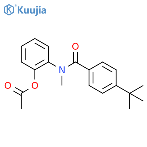 Benzamide,N-[2-(acetyloxy)phenyl]-4-(1,1-dimethylethyl)-N-methyl- structure