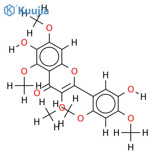 2',3,4',5,7-Penta-Me ether-2',3,4',5,5',6,7-Heptahydroxyflavone structure