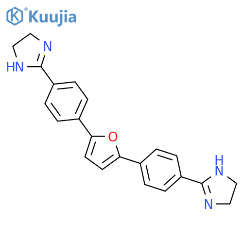 1H-Imidazole, 2,2'-(2,5-furandiyldi-4,1-phenylene)bis[4,5-dihydro- structure