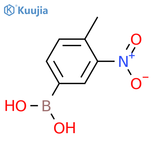 (4-methyl-3-nitrophenyl)boronic acid structure