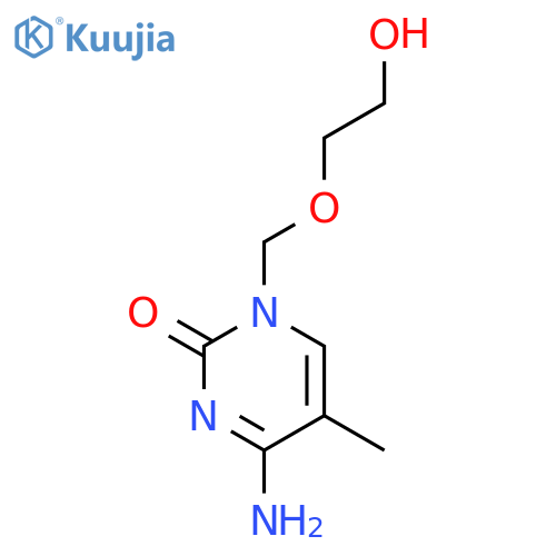 2(1H)-PYRIMIDINONE, 4-AMINO-1-[(2-HYDROXYETHOXY)METHYL]-5-METHYL- structure