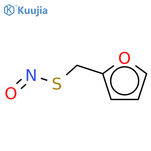 Thionitrous acid (HNOS) S-(2-furanylmethyl) ester structure