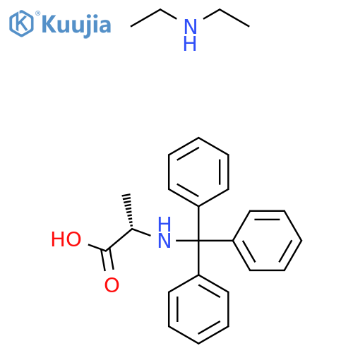 Diethylamine (S)-2-(tritylamino)propanoate structure