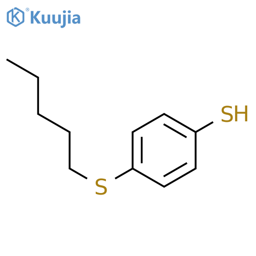 4-pentylsulfanylbenzenethiol structure