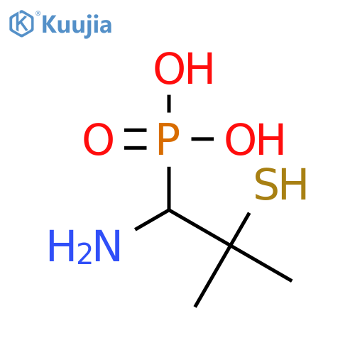 PHOSPHONIC ACID, (1-AMINO-2-MERCAPTO-2-METHYLPROPYL)- structure