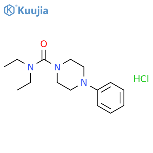 1-Piperazinecarboxamide,N,N-diethyl-4-phenyl-, hydrochloride (1:1) structure