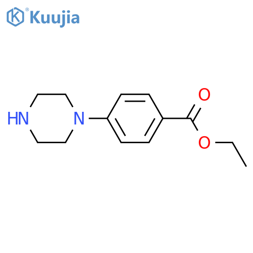 1-(4-Ethoxycarbonylphenyl)piperazine structure