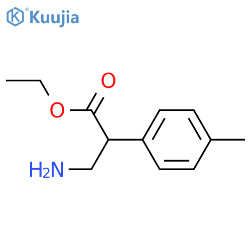 Benzeneacetic acid, a-(aminomethyl)-4-methyl-, ethylester structure
