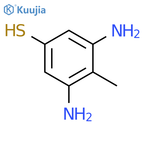Benzenethiol,3,5-diamino-4-methyl- structure