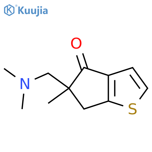 5-((Dimethylamino)methyl)-5-methyl-5,6-dihydro-4H-cyclopenta(b)thiophen-4-one structure