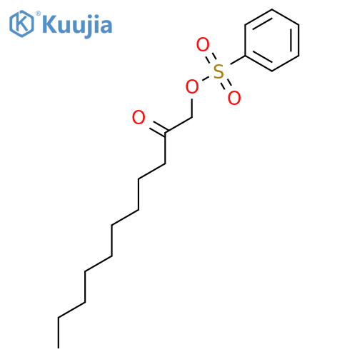 2-UNDECANONE, 1-[(PHENYLSULFONYL)OXY]- structure