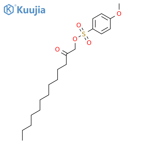 BENZENESULFONIC ACID, 4-METHOXY-, 2-OXOTRIDECYL ESTER structure