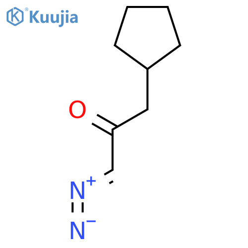 2-PROPANONE, 1-CYCLOPENTYL-3-DIAZO- structure