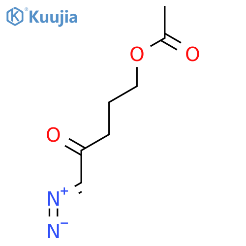 2-PENTANONE, 5-(ACETYLOXY)-1-DIAZO- structure