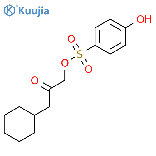 BENZENESULFONIC ACID, 4-HYDROXY-, 3-CYCLOHEXYL-2-OXOPROPYL ESTER structure