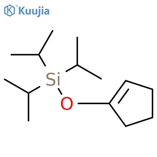 Silane, (1-cyclopenten-1-yloxy)tris(1-methylethyl)- structure
