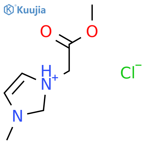 1H-IMIDAZOLIUM, 1-(2-METHOXY-2-OXOETHYL)-3-METHYL-, CHLORIDE structure