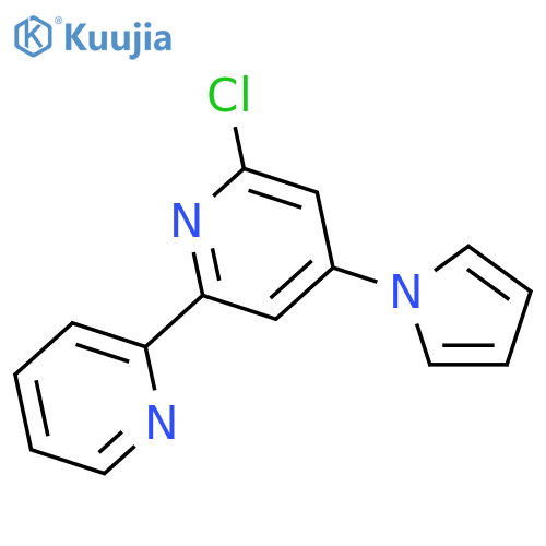 2,2'-Bipyridine, 6-chloro-4-(1H-pyrrol-1-yl)- structure