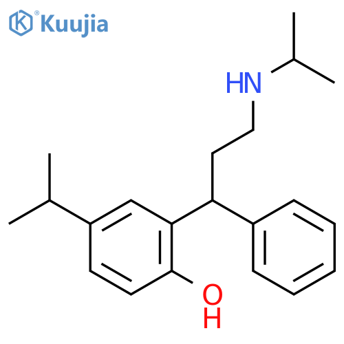 Phenol, 4-(1-methylethyl)-2-[3-[(1-methylethyl)amino]-1-phenylpropyl]- structure