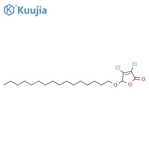 2(5H)-Furanone, 3,4-dichloro-5-(hexadecyloxy)- structure