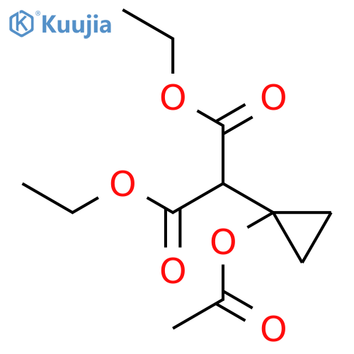 PROPANEDIOIC ACID, [1-(ACETYLOXY)CYCLOPROPYL]-, DIETHYL ESTER structure
