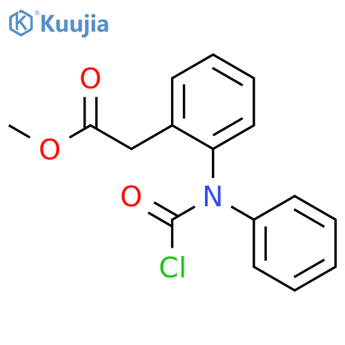 Benzeneacetic acid, 2-[(chlorocarbonyl)phenylamino]-, methyl ester structure