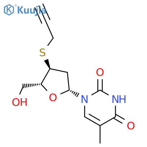 THYMIDINE, 3'-S-2-PROPYNYL-3'-THIO- structure