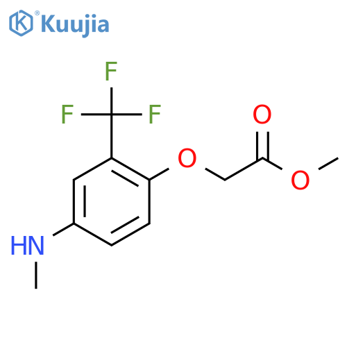 Acetic acid, [4-(methylamino)-2-(trifluoromethyl)phenoxy]-, methyl ester structure