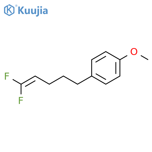 Benzene, 1-(5,5-difluoro-4-pentenyl)-4-methoxy- structure