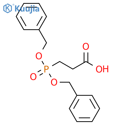3-(Bis(benzyloxy)phosphoryl)propanoic acid structure