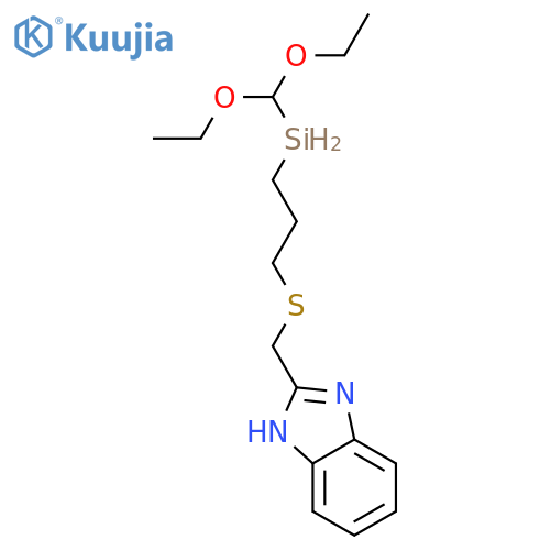 1H-BENZIMIDAZOLE, 2-[[[3-(DIETHOXYMETHYLSILYL)PROPYL]THIO]METHYL]- structure