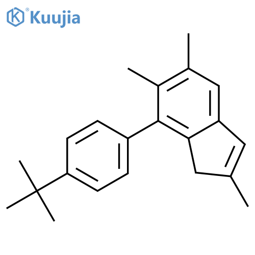 1H-Indene, 7-[4-(1,1-dimethylethyl)phenyl]-2,5,6-trimethyl- structure