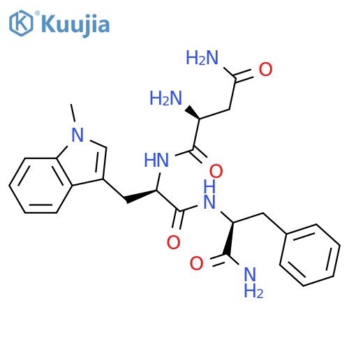 L-Phenylalaninamide, L-asparaginyl-1-methyl-D-tryptophyl- structure