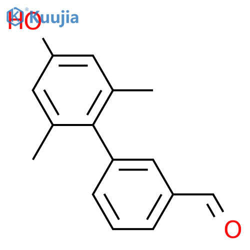 4'-Hydroxy-2',6'-dimethyl-1,1'-biphenyl-3-carbaldehyde structure