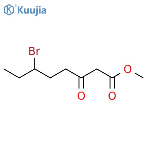 Octanoic acid, 6-bromo-3-oxo-, methyl ester structure