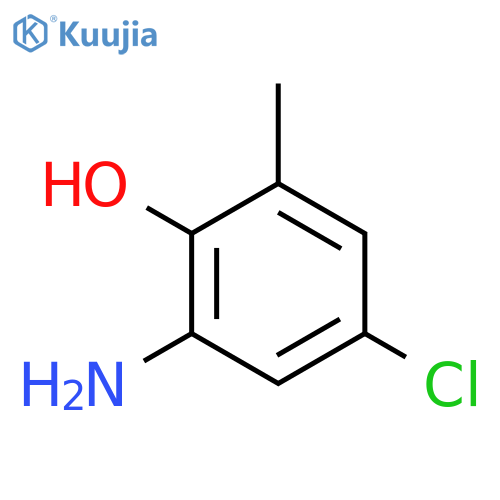 2-Amino-4-chloro-6-methylphenol structure