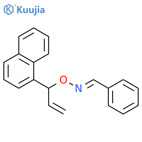 Benzaldehyde, O-[1-(1-naphthalenyl)-2-propenyl]oxime structure