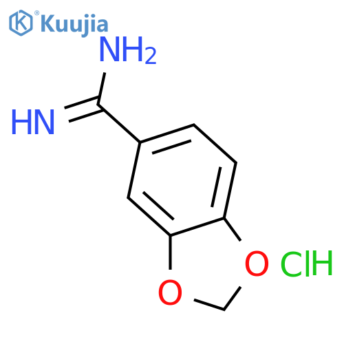 Benzo1,3dioxole-5-carboxamidine hydrochloride structure