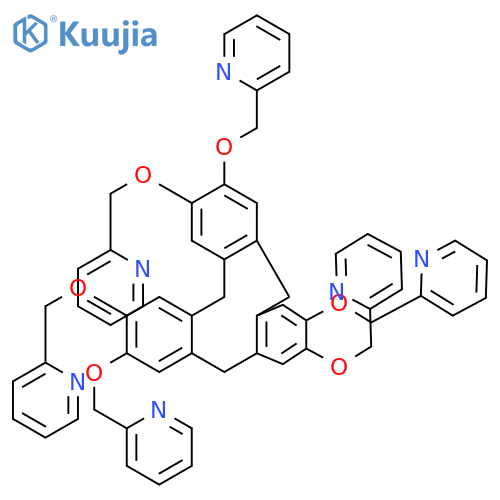 Pyridine, 2,2',2'',2''',2'''',2'''''-[(10,15-dihydro-5H-tribenzo[a,d,g]cyclononene-2,3,7,8,12,13-hexayl)hexakis(oxymethylene)]hexakis- structure