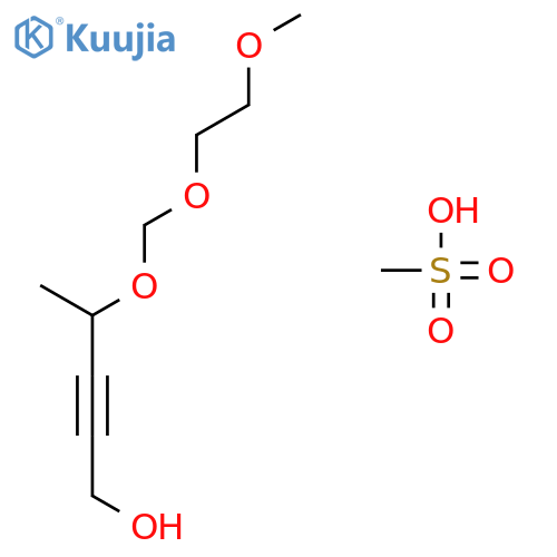 2-Pentyn-1-ol, 4-[(2-methoxyethoxy)methoxy]-, methanesulfonate structure