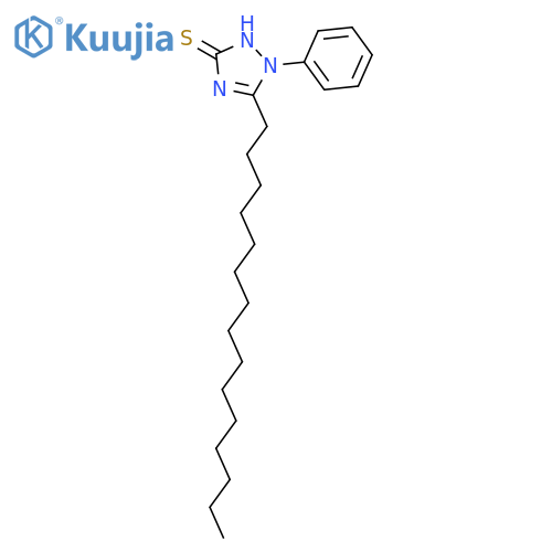 3H-1,2,4-Triazole-3-thione, 1,2-dihydro-5-pentadecyl-1-phenyl- structure