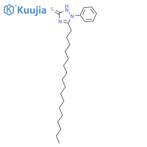 3H-1,2,4-Triazole-3-thione, 5-heptadecyl-1,2-dihydro-1-phenyl- structure