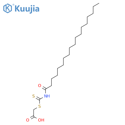 Acetic acid, [[[(1-oxooctadecyl)amino]thioxomethyl]thio]- structure