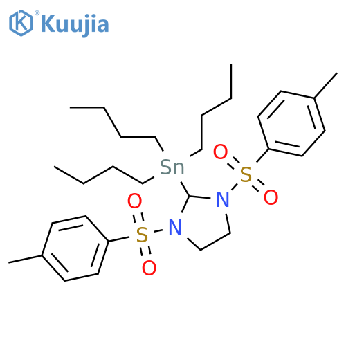 Imidazolidine, 1,3-bis[(4-methylphenyl)sulfonyl]-2-(tributylstannyl)- structure