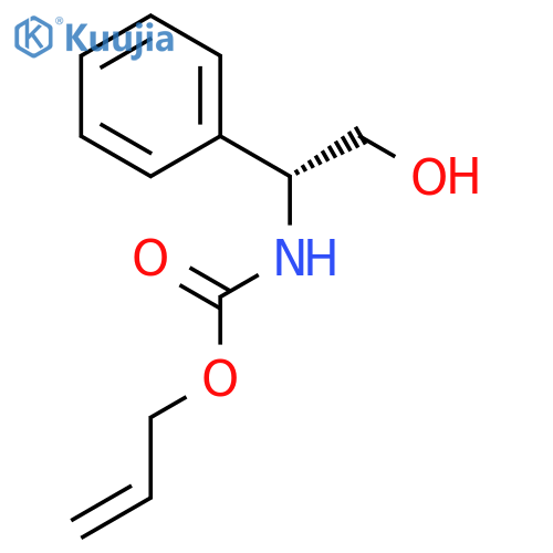 Carbamic acid, [(1R)-2-hydroxy-1-phenylethyl]-, 2-propenyl ester structure